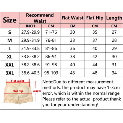 Women Butt Lifter Panty Fake Buttock Body Shaper Padded Underwear Lady Lift Bum High Waist Tummy Control Hip Panties